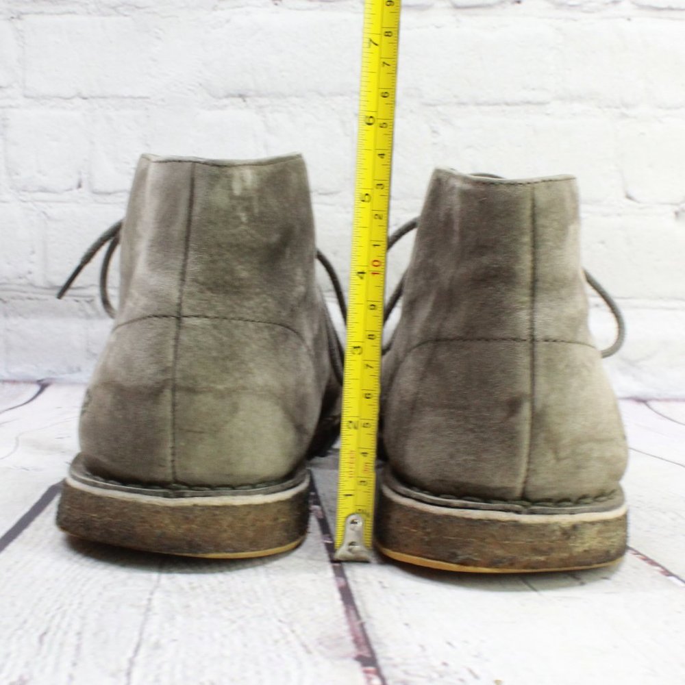 UGG Gray Suede Lace Up Chukka Boots Size 12 - Picture 8 of 9